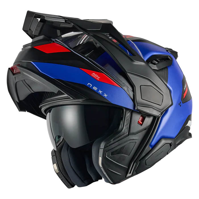 Casco Nexx X.LIFECOUNTRY TERRA BLUE.RED