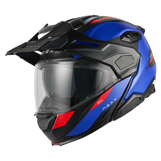 Casco Nexx X.LIFECOUNTRY TERRA BLUE.RED