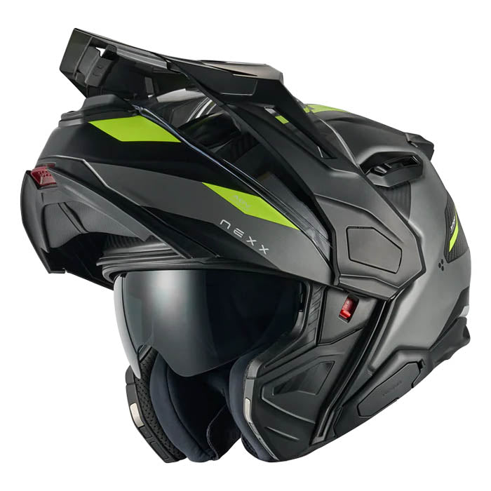 Casco Nexx X.LIFECOUNTRY TERRA GREY.NEON