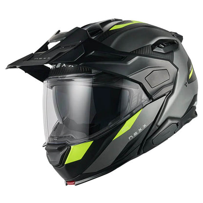 Casco Nexx X.LIFECOUNTRY TERRA GREY.NEON