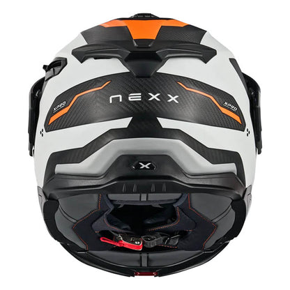 Casco Nexx X.LIFECOUNTRY TERRA WHITE.ORANGE