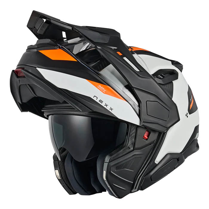 Casco Nexx X.LIFECOUNTRY TERRA WHITE.ORANGE