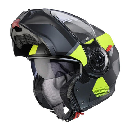 Casco Caberg duke evo Indy matt black metal/yellow fluor/black