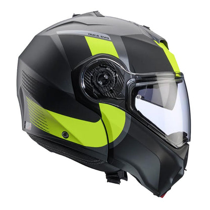 Casco Caberg duke evo Indy matt black metal/yellow fluor/black