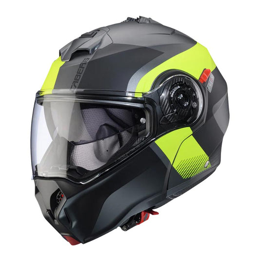 Casco Caberg duke evo Indy matt black metal/yellow fluor/black