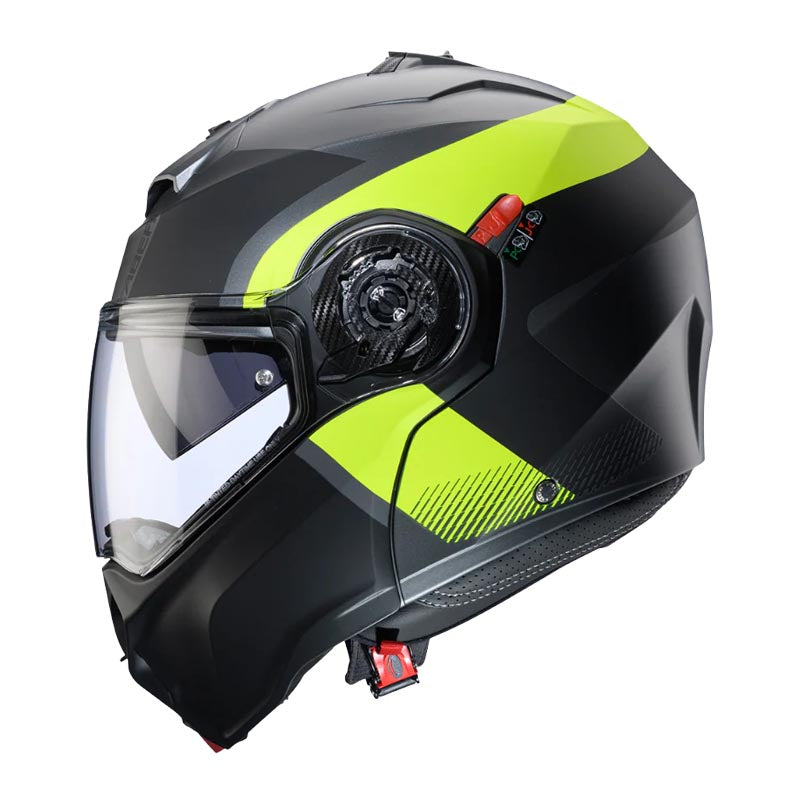 Casco Caberg duke evo Indy matt black metal/yellow fluor/black
