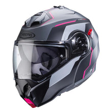 Casco Caberg duke evo Move matt gun metal/black/fucsia