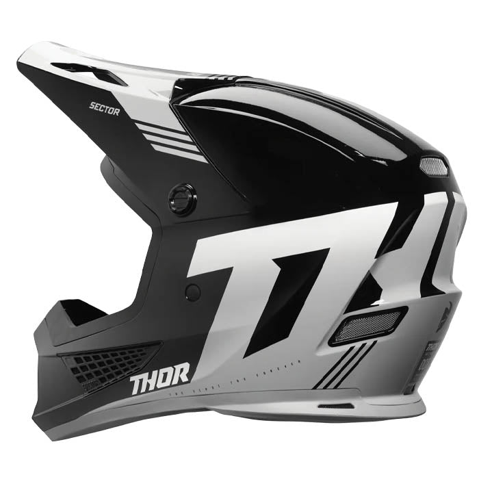 Casco Thor Sector 2 Carve Negro/ Blanco