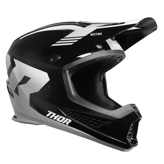 Casco Thor Sector 2 Carve Negro/ Blanco