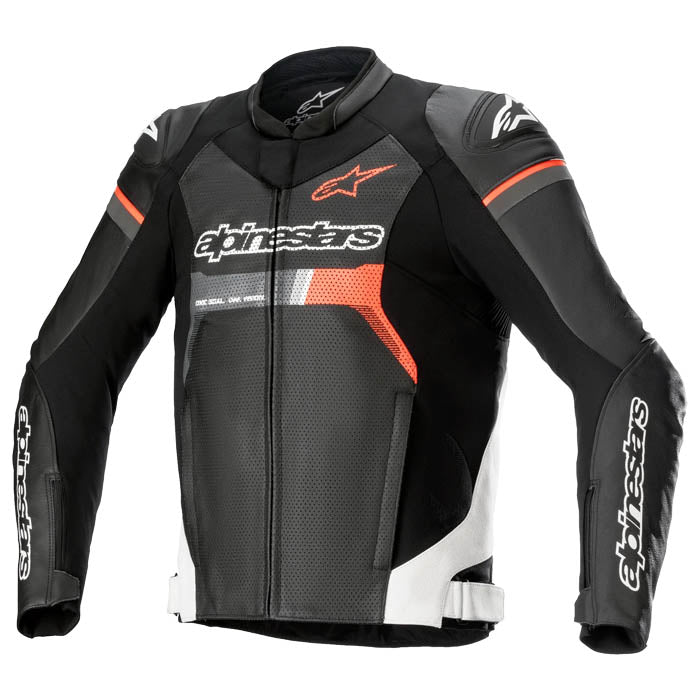 ALPINESTARS GP Force Airflow Negro/ Blanco/ Rojo Fluor