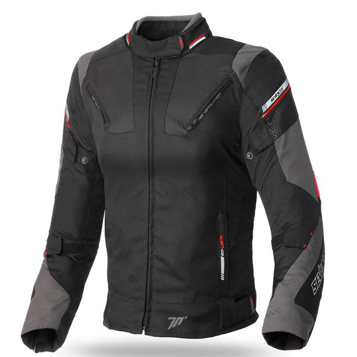 Chaqueta Mujer Seventy SD-JR71 Negra/Rojo