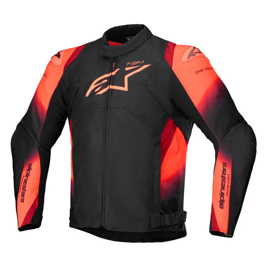 Chaqueta ALPINESTARS T-SP 1 V2 Waterpoof Negro/ Rojo Fluor
