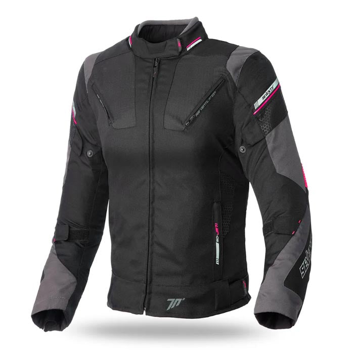 Chaqueta Mujer Seventy SD-JR71 Negra/Rosa