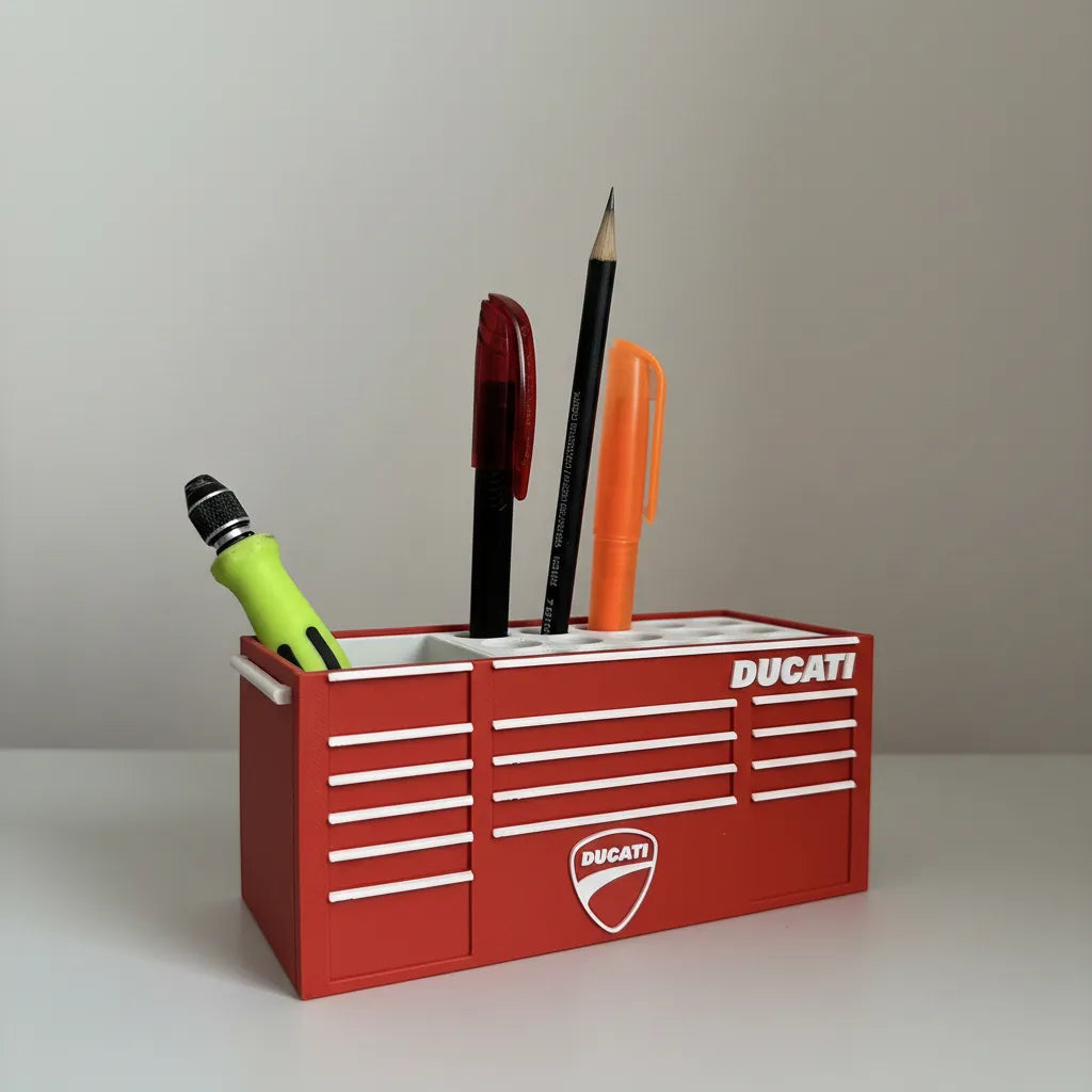 Portalápices Organizador Ducati Diseño Caja De Herramientas