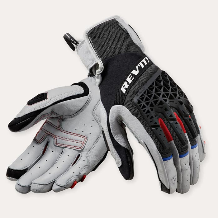 Guantes REVIT Sand 4 Light Grey / Black