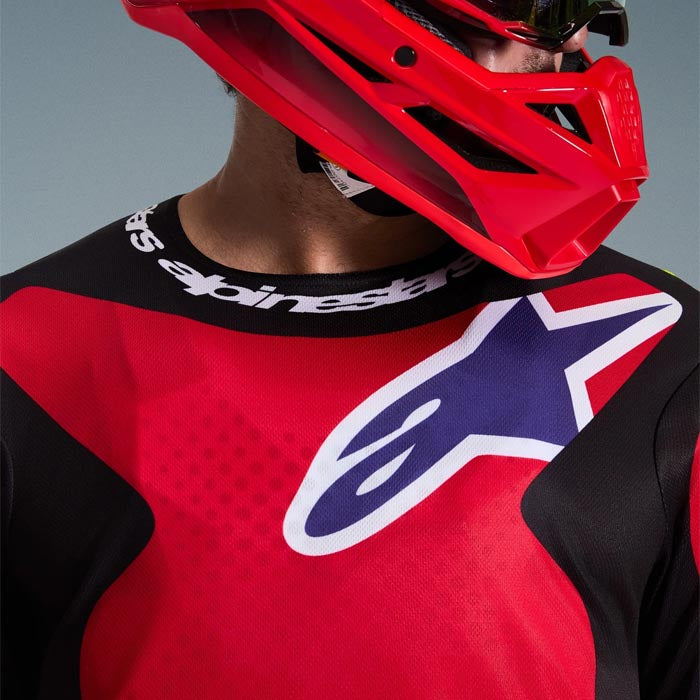 Jersey Alpinestars Fluid Grid 2026  Rojo/ Negro