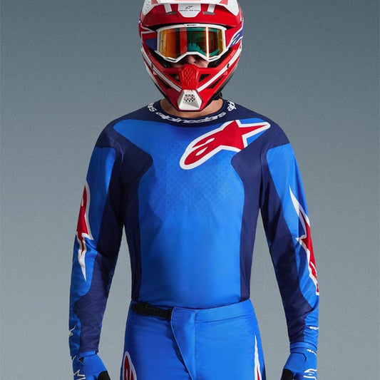 Jersey Alpinestars Fluid Grid 2026 Azul/Rojo