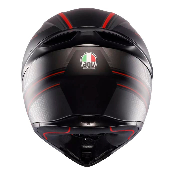 Casco AGV K1 S Sling Matt Black / Red – Motoqueros Chile