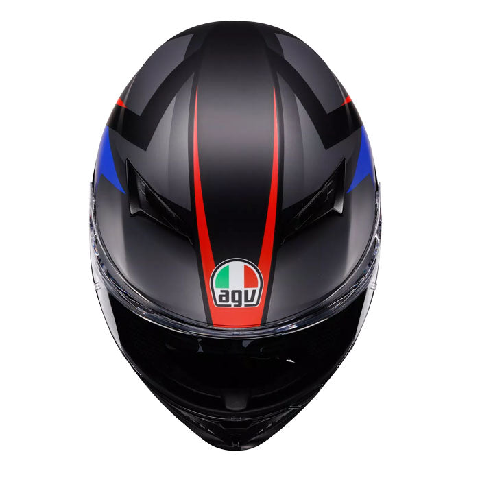 Casco AGV K3 STRIGA MATT BLACK/BLUE/RED