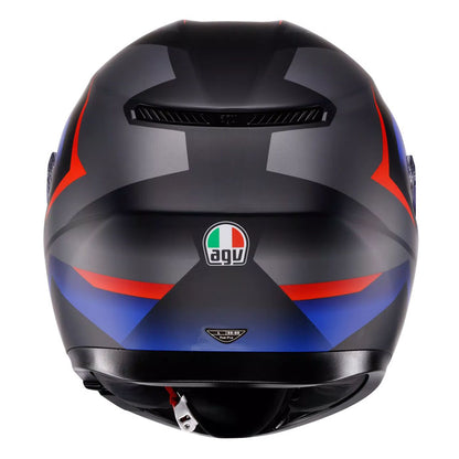 Casco AGV K3 STRIGA MATT BLACK/BLUE/RED