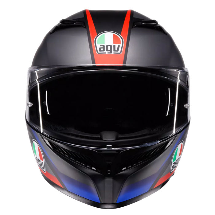 Casco AGV K3 STRIGA MATT BLACK/BLUE/RED