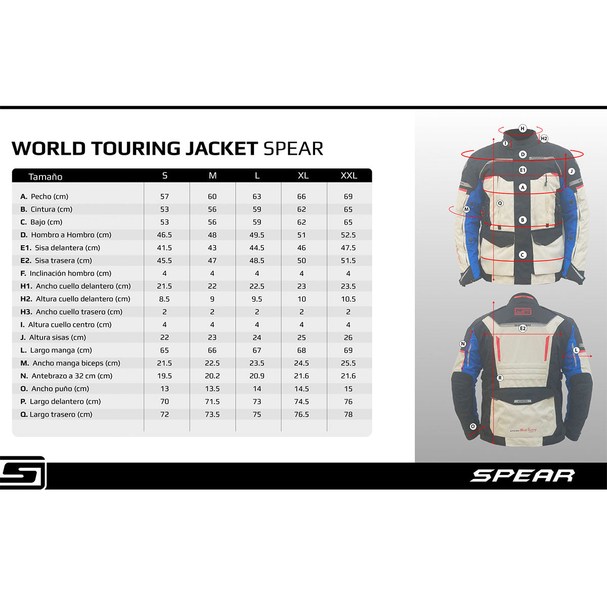 Chaqueta Spear World Turing Negro Azul