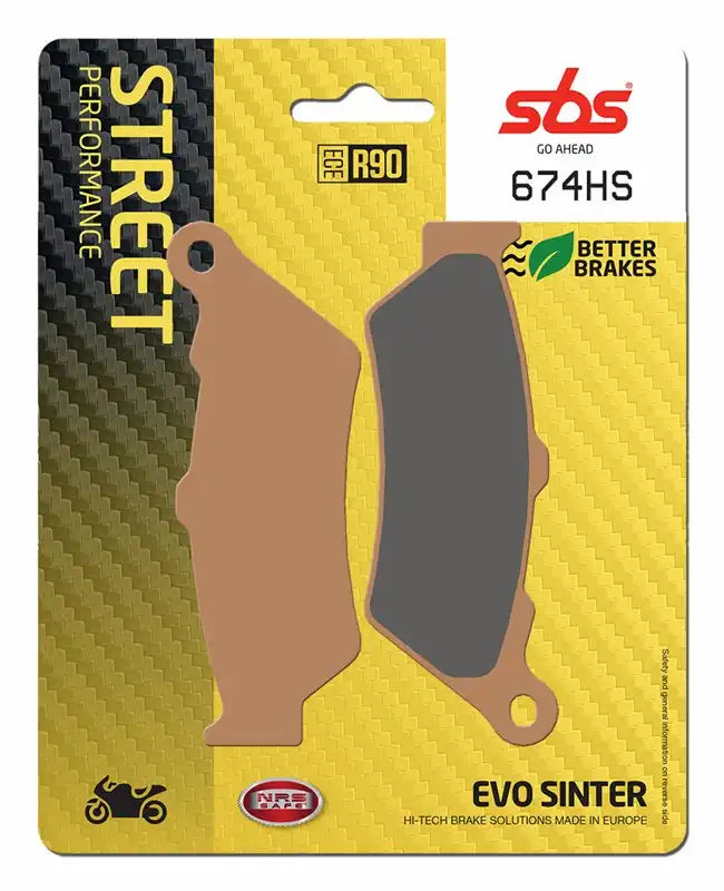 Pastillas de Freno Delantera/Trasera SBS 674HS