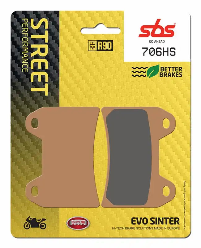 Pastillas de Freno Delantera SBS 706HS