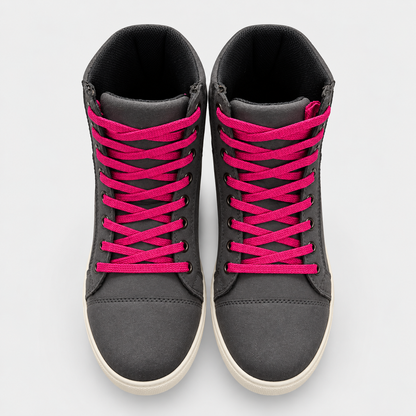 Zapatos Moto Calle Mujer Poco Suede Gris KMZ