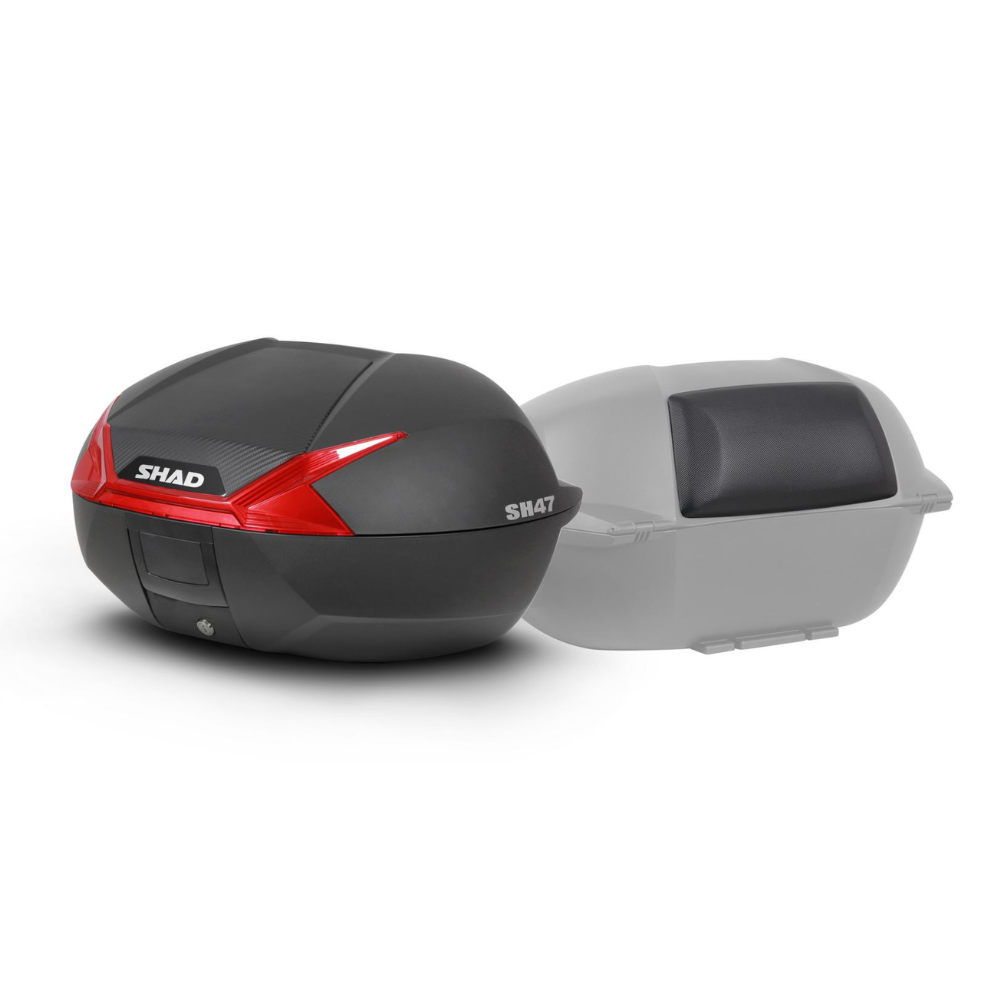 Maleta para Moto Shad Top-Case SH-47 Rojo