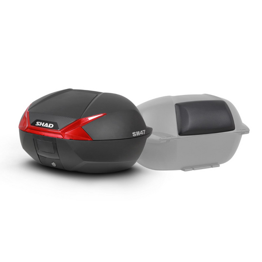 Maleta para Moto Shad Top-Case SH-47 Rojo