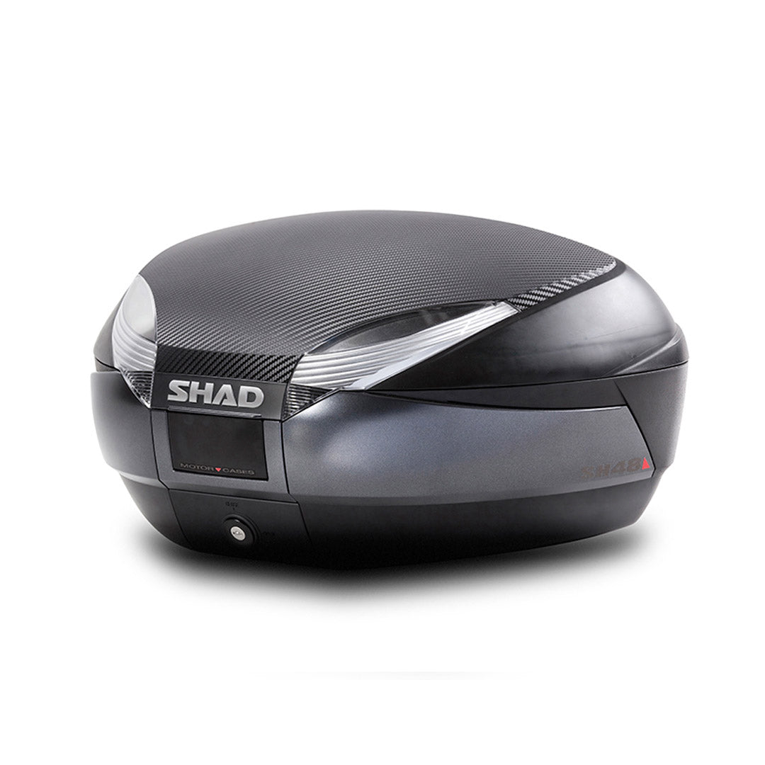 Maleta para Moto Shad Top-Case SH-48 Carbón + Respaldo