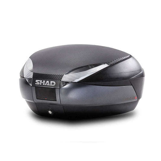 Maleta para Moto Shad Top-Case SH-48 Carbón + Respaldo