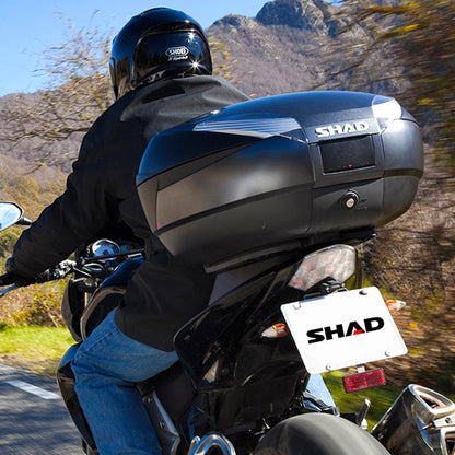 Maleta para Moto Shad Top-Case SH-48 Carbón + Respaldo