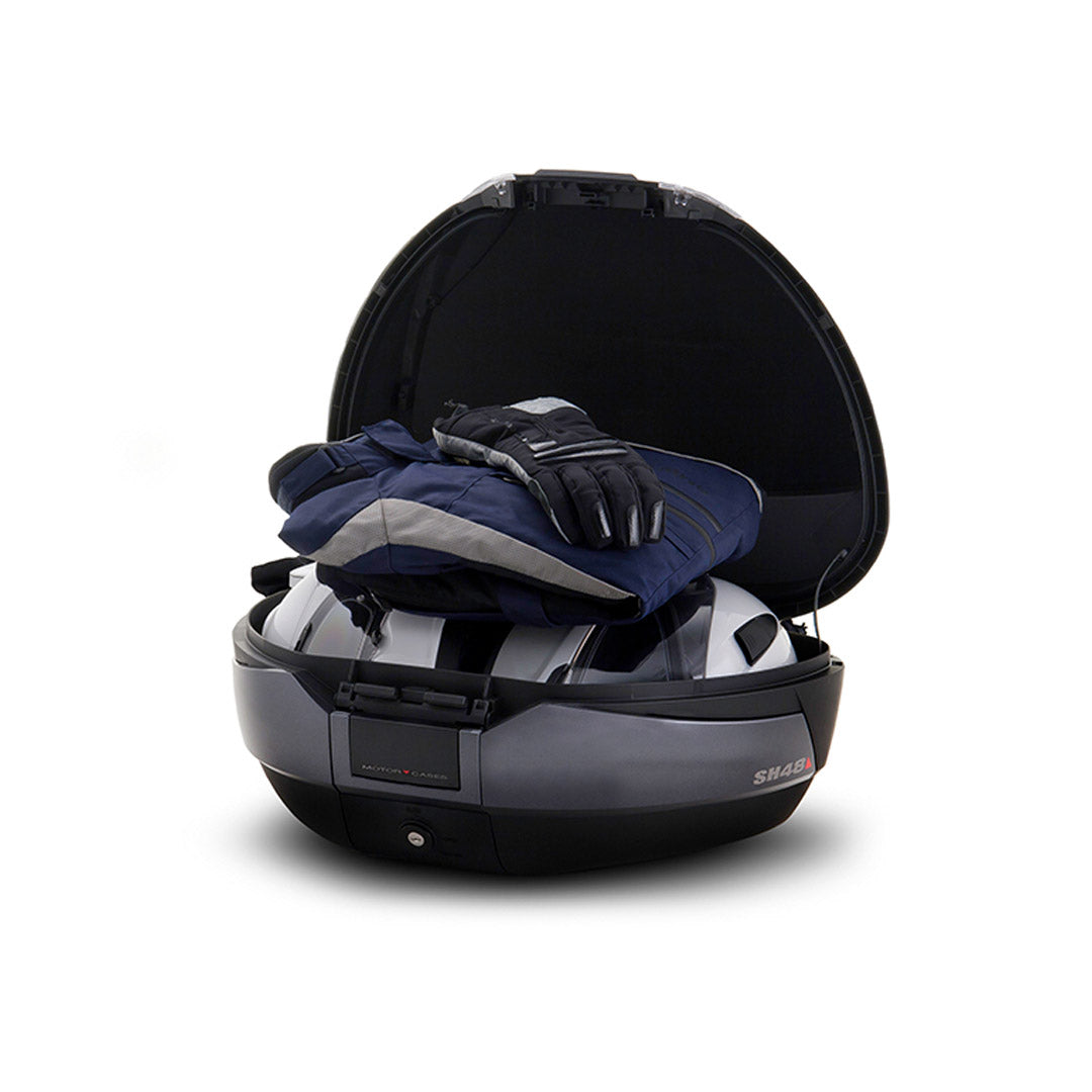 Maleta para Moto Shad Top-Case SH-48 Carbón + Respaldo