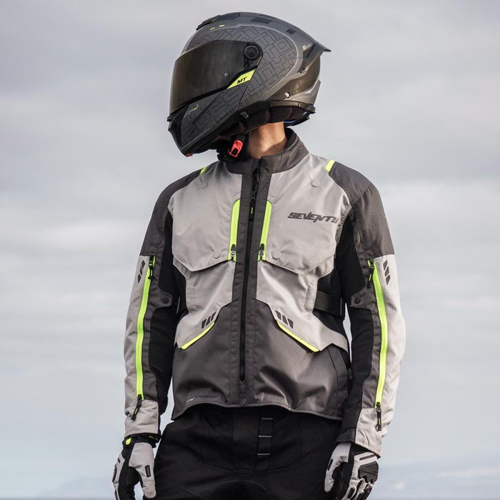 Chaqueta Seventy SD-JT67 Tanami Touring Negro/Gris/Amarillo