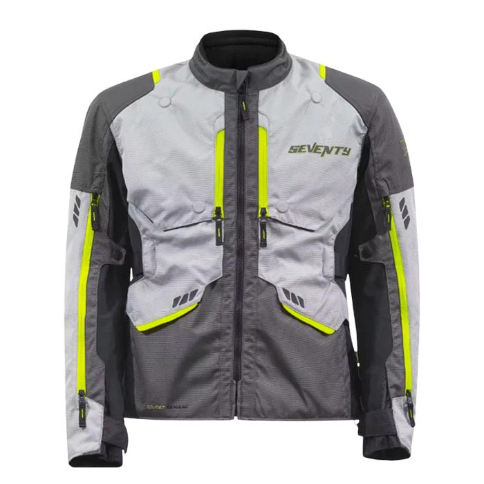 Chaqueta Seventy SD-JT67 Tanami Touring Negro/Gris/Amarillo