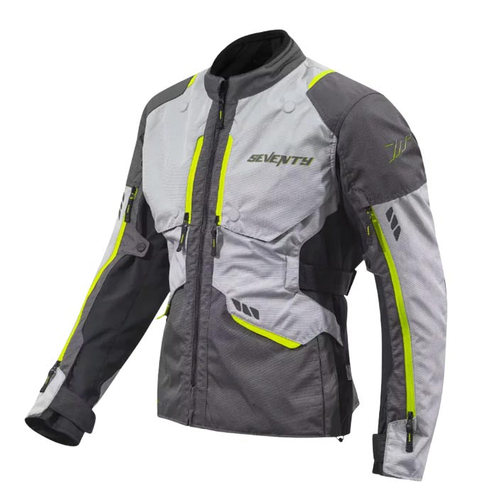 Chaqueta Seventy SD-JT67 Tanami Touring Negro/Gris/Amarillo