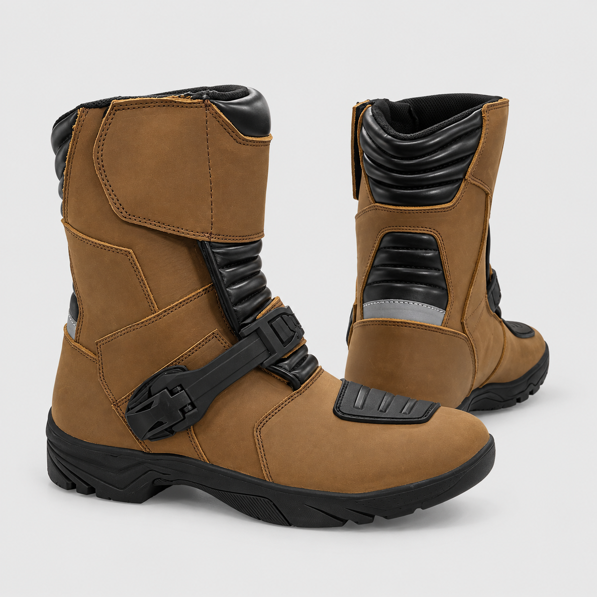 Botas Moto Calle Sierra Cafe/Negro KMZ