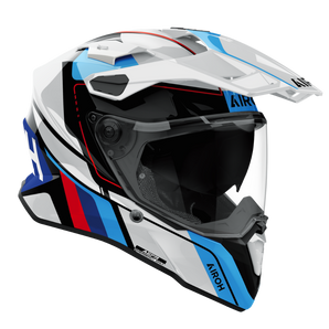 Casco Airoh Commander 2 Skip Blanco/Rojo Brillo