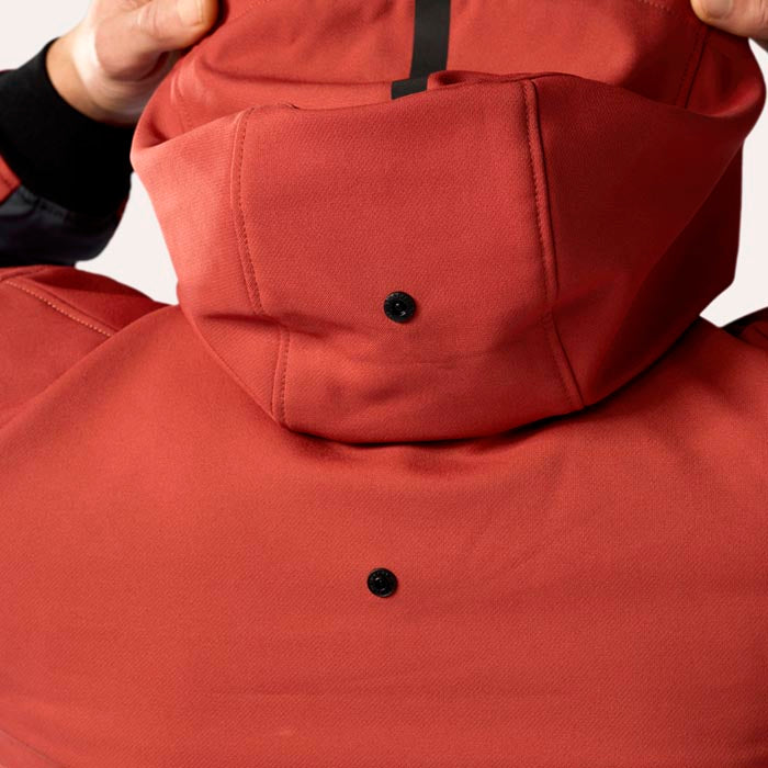 Chaqueta Revit Parabolica 2 Rojo Burdeos / Gris.