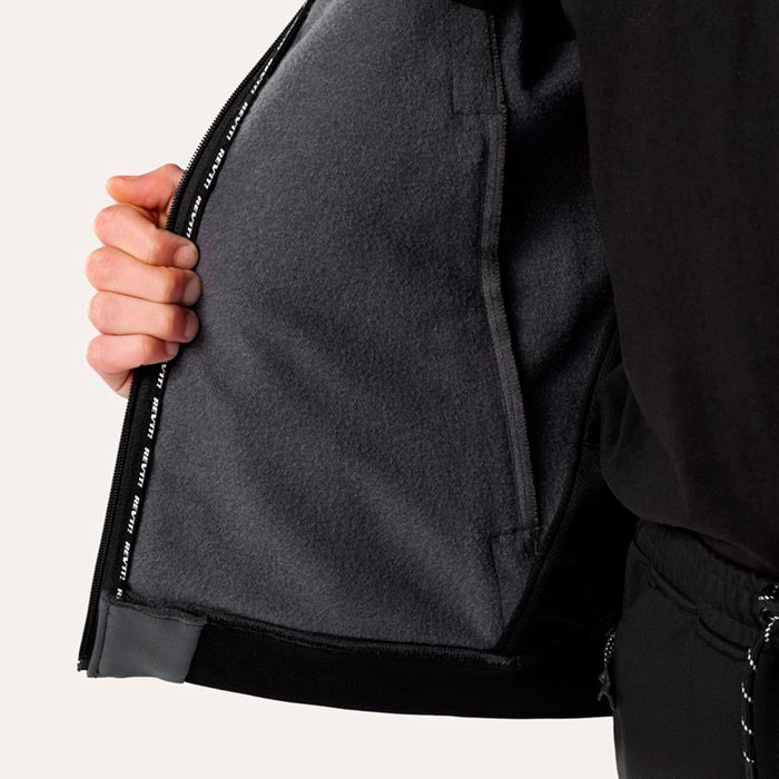 Chaqueta Revit Parabolica 2 Rojo Burdeos / Gris.