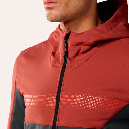 Chaqueta Revit Parabolica 2 Rojo Burdeos / Gris.