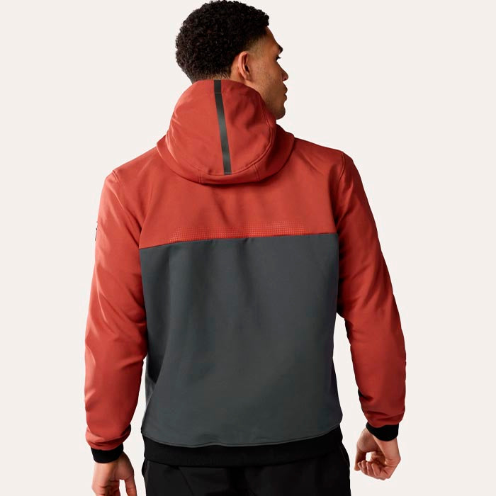 Chaqueta Revit Parabolica 2 Rojo Burdeos / Gris.