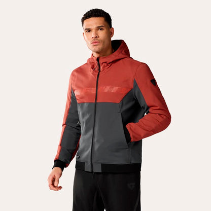 Chaqueta Revit Parabolica 2 Rojo Burdeos / Gris.
