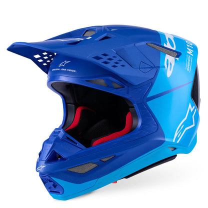 Casco ALPINESTARS Supertech S-M10 Azul Metálico/Azul/Carbono