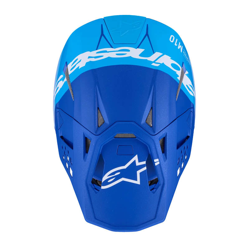 Casco ALPINESTARS Supertech S-M10 Azul Metálico/Azul/Carbono