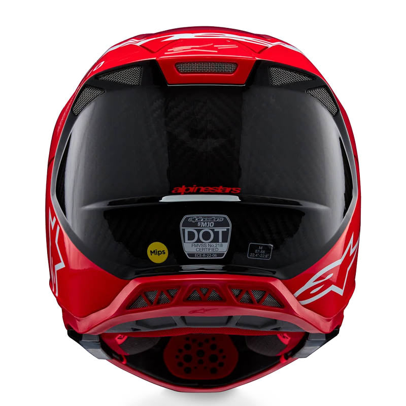 Casco ALPINESTARS Supertech S-M10 Flood Red / Fluo Red M&G