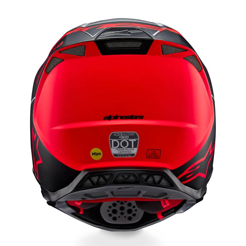 Casco ALPINESTARS Supertech S-M10 Plateado/ Negro/ Naranjo Fluor