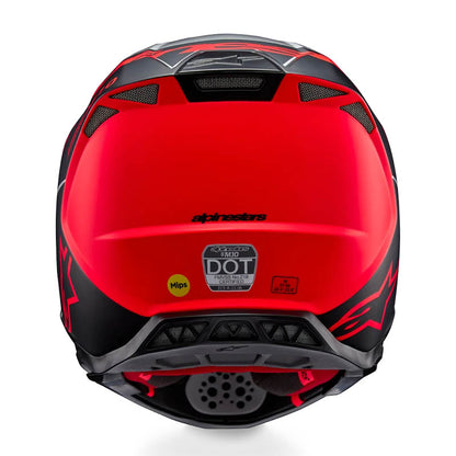 Casco ALPINESTARS Supertech S-M10 Plateado/ Negro/ Naranjo Fluor